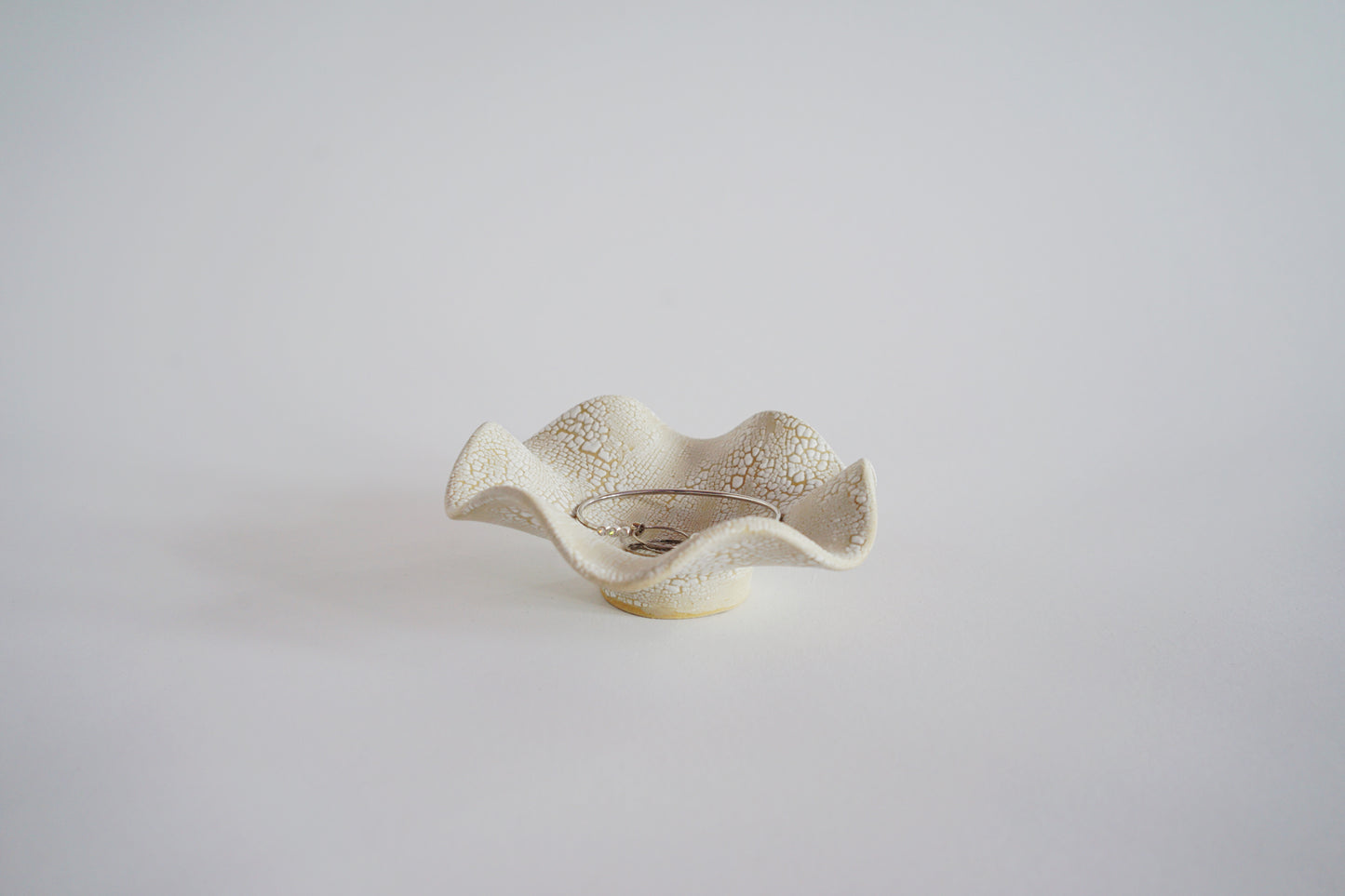Hana Bowl Bijoux White Mud Crack