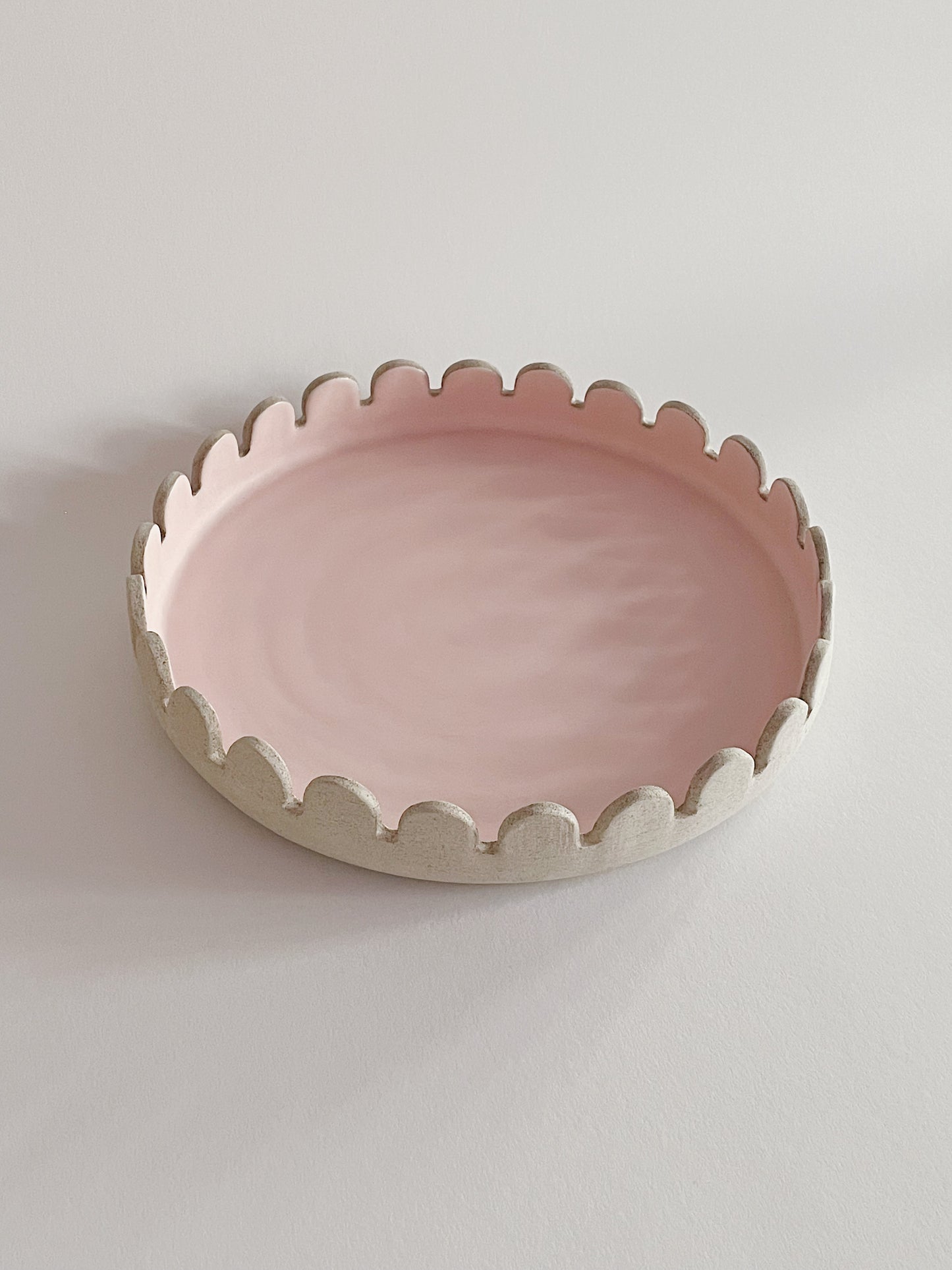 Arcs Serving Plate Puderrosa matt Ø27