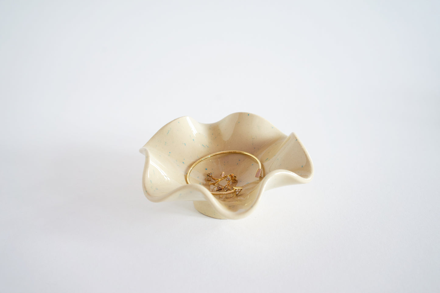 Hana Bowl Bijoux Cream Blue Spots