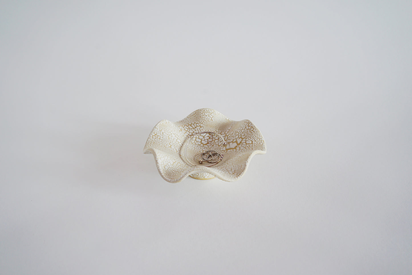 Hana Bowl Bijoux White Mud Crack