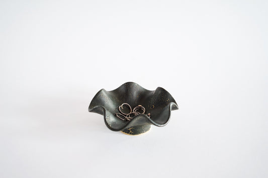 Hana Bowl Bijoux Black Mud Crack